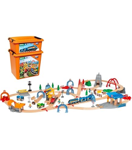 Amazon | Brioデラックス木製鉄道ミッキーマウスとフレンズトレイン