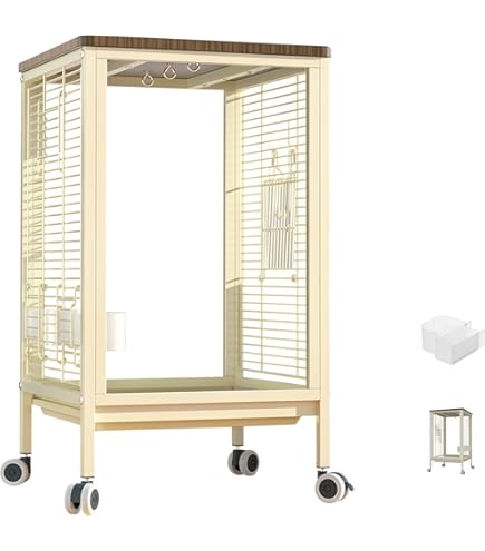 Amazon | FX-SHYQYYMZ クリアアクリル鳥かご 複数飼い大型インコ