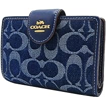 COACH コーチ 長財布 ラウンドファスナー デニム コーチ COACH 財布 （デニム） -waja bazar - 海外ファッション