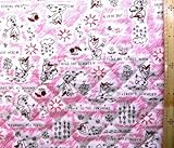 ＜Ｑキャラクター・キルティング生地＞アナと雪の女王（オラフ柄）（ピンク）＃６