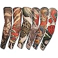 [SHINA] タトゥースリーブ アームカバー 6本セット TattooSleeve 日焼け止め タトゥースリーブ アームカバー 運動風 格好いい入れ墨アームカバー …
