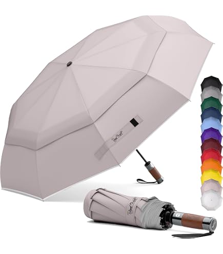 DAVEK SOLO UMBRELLA (Classic Black) - Quality Windproof Travel