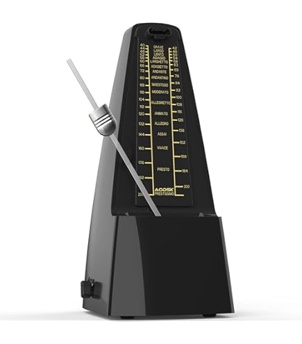 Tempi Metronome For Musicians (Plastic Mahogany Grain Veneer) Sale