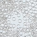ファイニエ 二重丸カン シルバー 4mm 1000個 セット 白銀 2重 マルカン パーツ 接続金具 キーホルダー 金具 ハンドメイド アクセサリー 手芸 AP2600