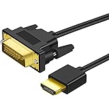 Twozoh 4K HDMI DVI 変換ケーブル 1M 双方向対応 DVI HDMI 変換 ケーブル 柔らか 軽量1.4規格1080P/4K@60HZ対応