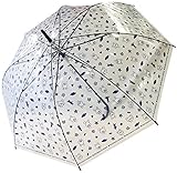 サンマルコ 傘 くまのがっこう 総柄 ネイビー 60cm