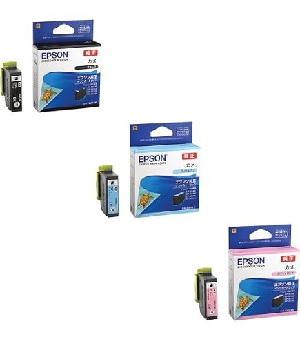 KAM-6CL 増量 3個セット Amazon.co.jp: 【純正品 3色セット】 エプソン 増量 インク
