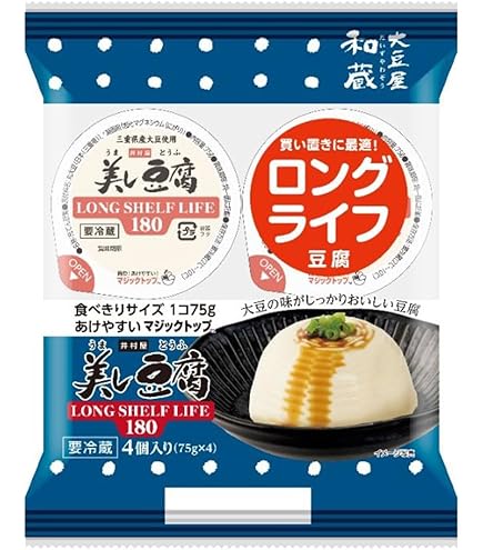 Amazon.co.jp: [冷蔵] 井村屋 4個入り美し豆腐LONG SHELF LIFE180 300g