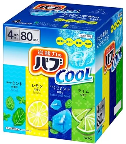 Amazon | バブ クール COOL 入浴剤 バス ケア 80個（4種類x20錠）薬用