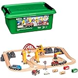 BRIO (ブリオ) WORLD カーゴレールデラックスセット [全54ピース] 対象年齢 3歳~ (電動車両 電車 おもちゃ 木製 レール) 33097
