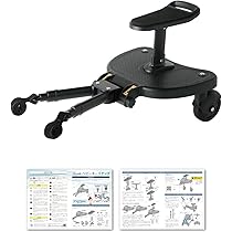 ベビーカーステップ　黒色 Rozally ベビーカーステップ ベビーカー ステップ ステップ