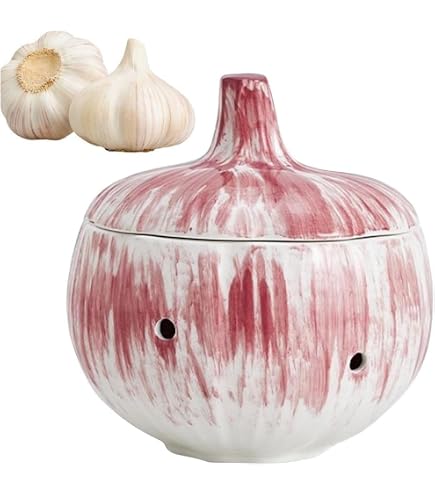 Amazon | Le Creuset ストーンウェア ガーリックキーパー 14オンス