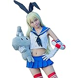 [milky time] ウィッグ付き 艦隊これくしょん 島風 コスプレ ハロウィン 駆逐艦娘 セーラー服 艦娘