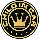 CHILD IN CARマグネット（ゴールド）