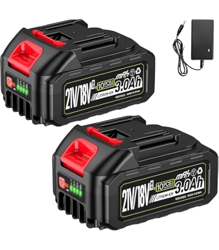 Amazon.co.jp: 21V MAX出力 3000mAh マキタ 互換バッテリー 3.0Ah 大
