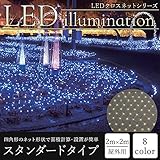 イルミネーション LED クロスネット スタンダードタイプ 2m×2m 黄 JQ5
