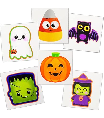 CCINEE 50 Stück Halloween Stempel Set - Grusel Motive Für Kinder Party Und Basteln