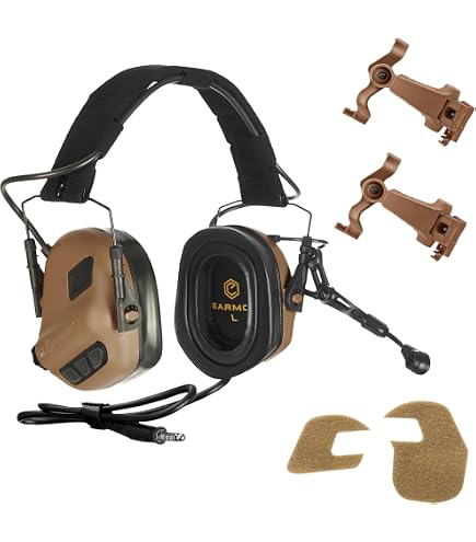 Amazon.co.jp: EARMOR M32X タクティカルヘッドセット ARC レール