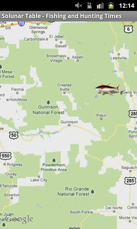Solar tables for hunting and fishing Clearance