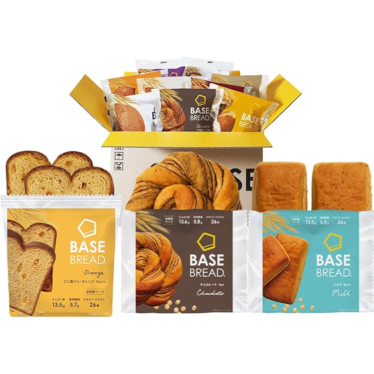 Amazon | 【腹持ち・ボリューム◎】ベースブレッド 6種 6袋 パン