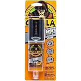 Gorilla (ゴリラ) 2パーツエポキシ 5分で硬化 0.85オンス 注射器 クリア (1個パック)