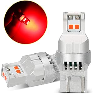 SUPAREE T20 ダブル球 LED ブレーキランプ レッド テールランプ DC12V車用 2個入り 1年保証