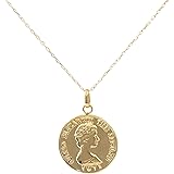 ［Barzaz(バルザス)］ コインネックレス 18k レディース 18金 イエローゴールド K18 スリム 薄い 硬貨