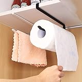 キッチンペーパーホルダー ラップホルダー 戸棚下キッチンペーパーホルダー 片手でカット 穴あけ不要 キッチン収納 (ホワイト)