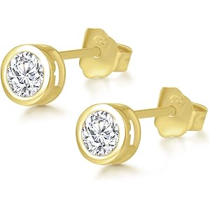 Agvana レディース ピアス メンズピアス イヤリング K18 ゴールドメッキ シルバー925 アレルギーフリー ア…