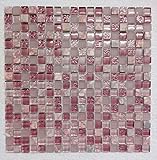 モザイクタイル ピンク 1*1m 1シート 壁用 DIYリフォーム