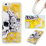 NEXCURIO アップルアイフォンシックス iPhone 6S 6 ケース 【流砂】 4.7インチ専用 衝撃防止 【強化ガラス液晶保護フィルム贈呈】 TPUソフトシリコンケース 保護シェル 超薄型 