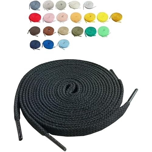 ACTIKA(アクティカ) 靴紐 スニーカー 平紐 丈夫な石目織 日本製 長さと幅を選べる 90cm~200cm 幅6mm 幅8mm 運動靴 スポーツ石目靴紐ユニセックス大人