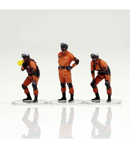 Amazon.co.jp: F032-00108 figreal 1/32 救急隊員セットD 患者付スト