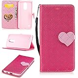 Aireratze(TM) LG K8 2017 ケース　PU　手帳型　携帯電話用 [USBケーブルは無料です]　カバー カード収納ポケット付き　マグネット式　ストラップ付き　スマートフォン保護ケース