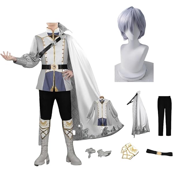 Amazon.co.jp: ツイステ風 [夜明けの甲冑] シルバーコスプレ用衣装