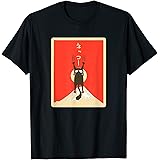 猫の涙の風景富士背景日本の猫ちゃん Tシャツ