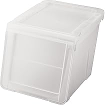 (未使用･未開封品)　天馬(Tenma) フラップ扉付収納ボックス 幅45×奥行42×高さ31cm PRX カバコ M クリア kmdlckf Amazon.co.jp: 天馬(Tenma) 収納物の出し入れがしやすいフラップ