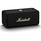 Marshall ワイヤレスポータブル防水スピーカー EmbertonⅡ ブラック&ブラス 連続再生30時間/IP67防水仕様/小型/急速充電 【国内正規品】