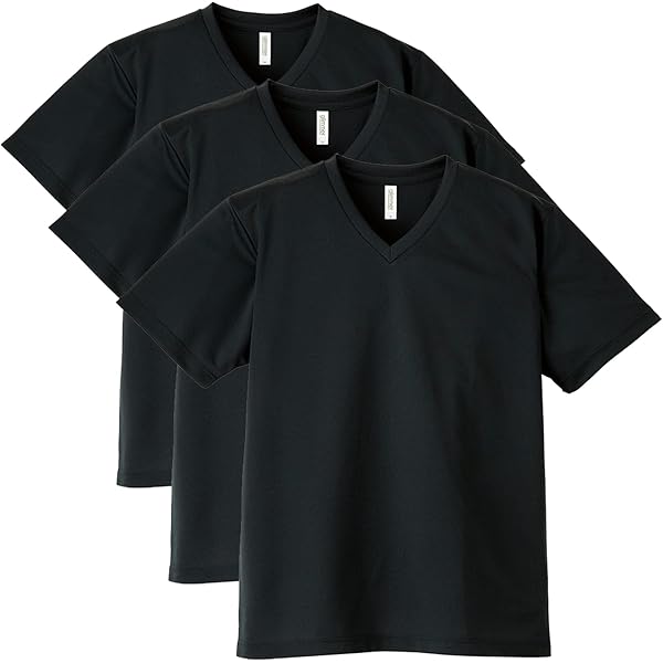 Amazon.co.jp: [グリマー] 半袖 4.4オンス ドライ Vネック Tシャツ