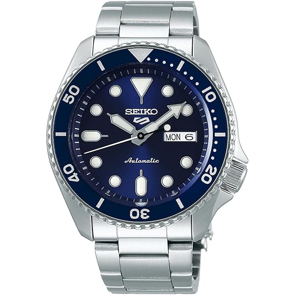 Amazon.co.jp: Seiko 5 スポーツ 'ペプシ' ベゼル ステンレススチール