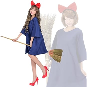 Amazon Minsio ハロウィン コスプレ ジブリ 魔女 キキ コスプレ