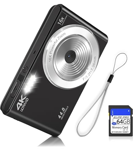 Amazon | Digital Camera, Lecran FHD 2.7K 44.0 MegaPixels