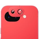 Podick カメラフィルム Google Pixel 10a用 カメラ保護 9H強化ガラス アルミ合金 グーグル ピクセル 10a カメラカバー 全面保護 キズ防止 耐衝撃 高透過率 黒縁取り 露出オーバー防止 飛散防止 気泡ゼロ 極薄 レンズカバー プロテクター (レッド)