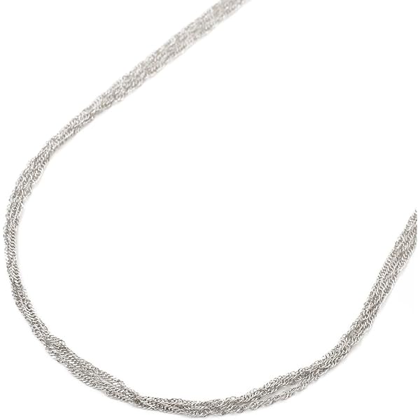Amazon | 純プラチナ ネックレス スクリュー チェーン 50cm 14g