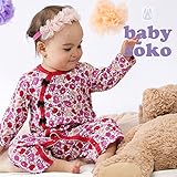 カバーオール 新生児 服 ベビー服 50cm-60cm/60cm-70cm/70cm-80cm オシャレロンパース 長袖 女の子 レッド 赤 アカ ピンク 花 フラワー 送料込み 出産準備、お祝い プ