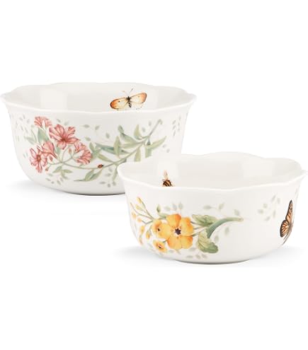 Amazon.co.jp: Lenox Butterfly Meadow 4ピースディナープレートセット