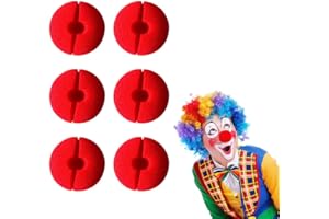 LIKENNY ピエロ鼻 赤い鼻 猫ロボット鼻 赤い鼻のトナカイ 赤いスポンジボール コスプレ用 変装 仮装 パーティー コスチューム用小物 飾り 男女共用 halloween ハロウィン 6個セット