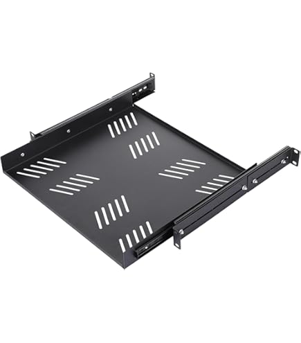 Amazon.co.jp: GlobalRack 1U スライドシェルフ、14-22インチ調節可能