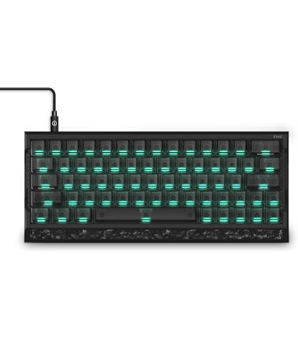Amazon | IQUNIX EV63 60% マグネット式ゲーミングキーボード ブラック