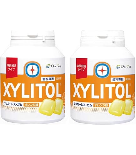 キシリトールボトルガム2種32個 Amazon.co.jp: 味長続き キシリトールガム ボトルタイプ90粒(オレンジ